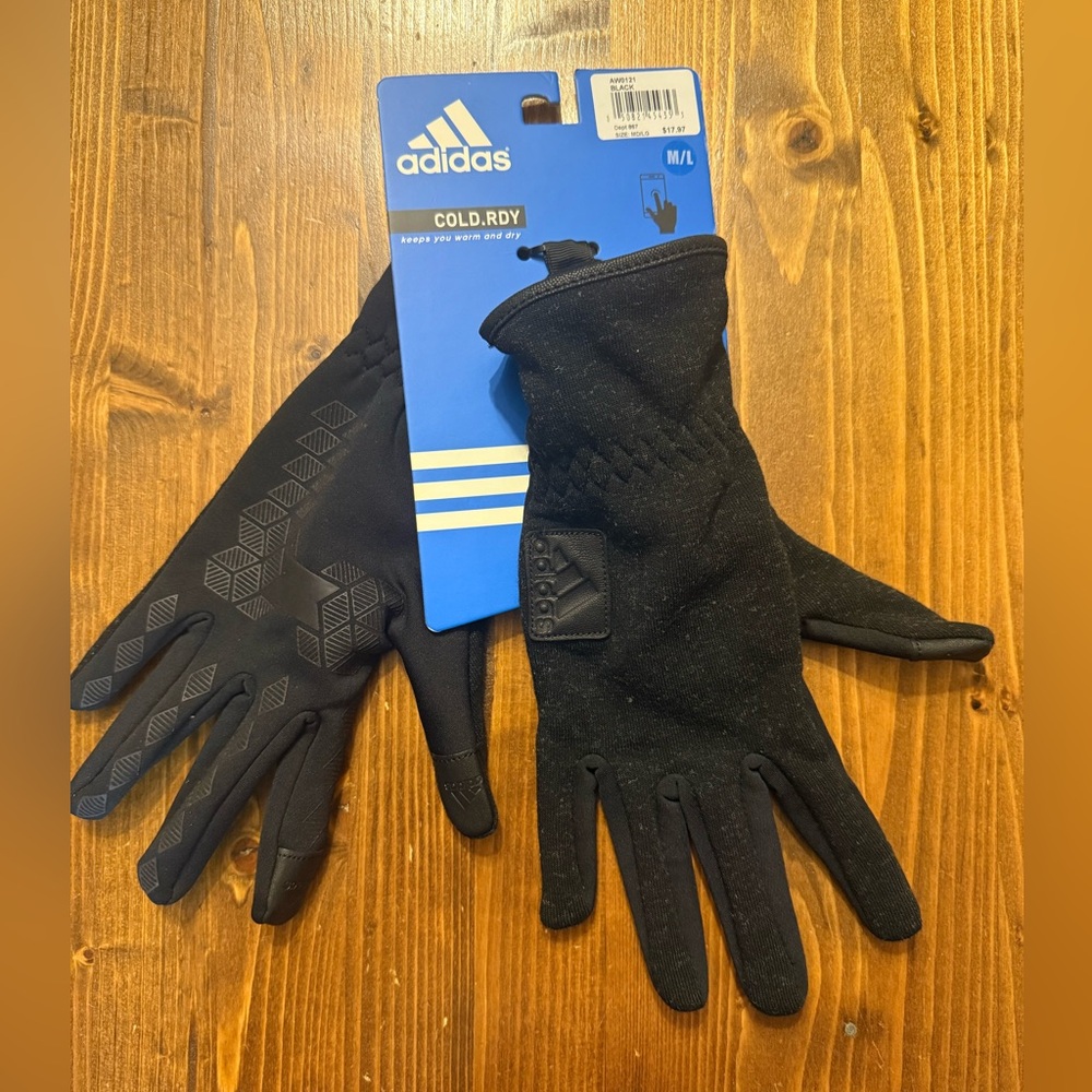 Adidas Black Cold.RDY Thermal Gloves